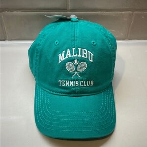 Mighty Fine Turquoise Green MALIBU Tennis Club Cap